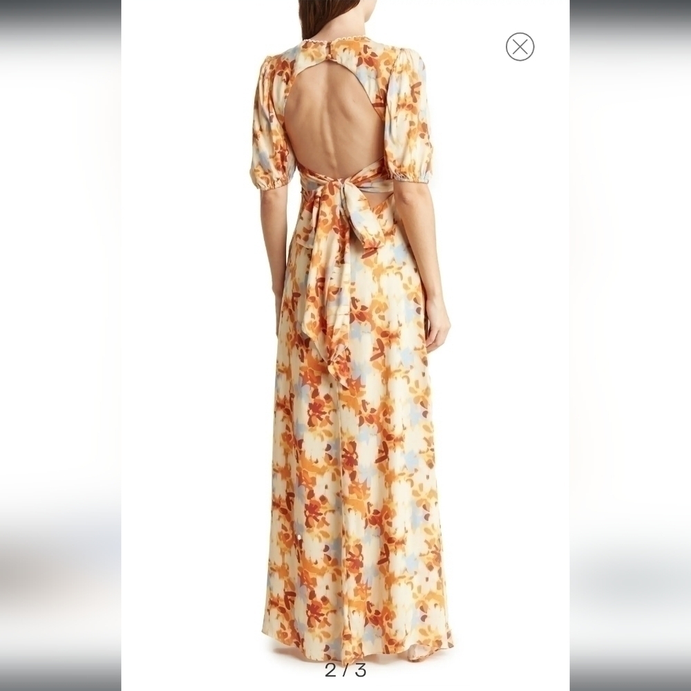 ALEXIA Admor Imogen Open Back Midi Dress in white size S - Picture 4 of 6